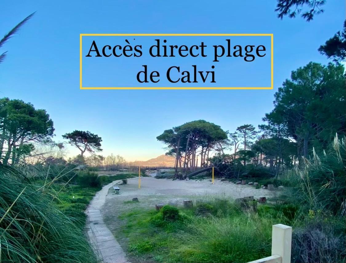 Duplex Calvi Direct Plage Calvi (Corsica) Exterior foto
